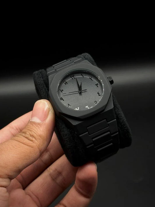 Black Aura Arabic Dial - Stylish Gear