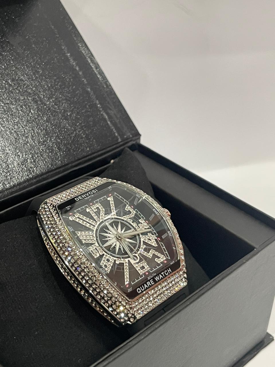 FM - Denvosi Quare Luxury Diamond Watch