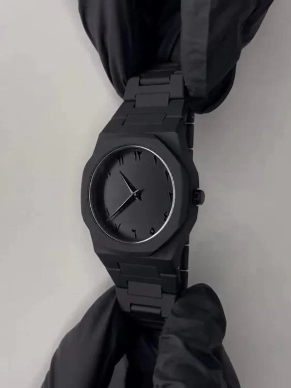 Black Aura Arabic Dial - Stylish Gear
