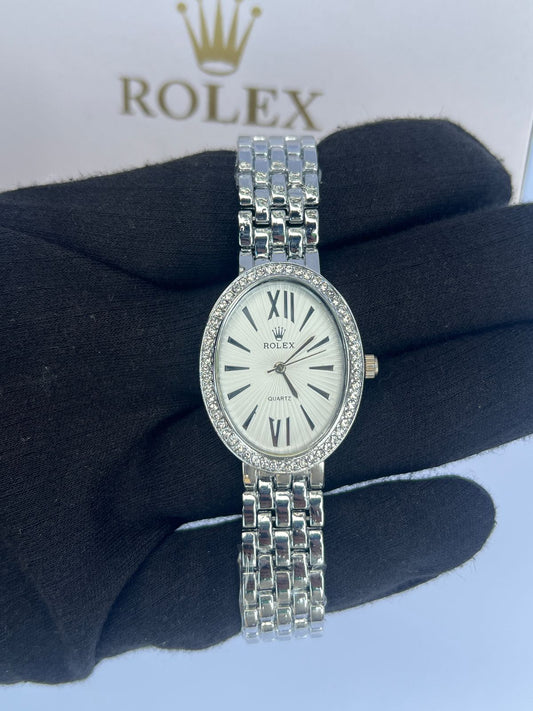 Rolex- Women's Crystal Bezel Quartz Watch – RLX-Q28