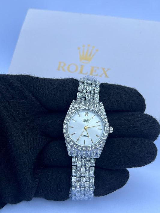 Rolex- Cellini Women's Full Diamond Watch – RLX-C29