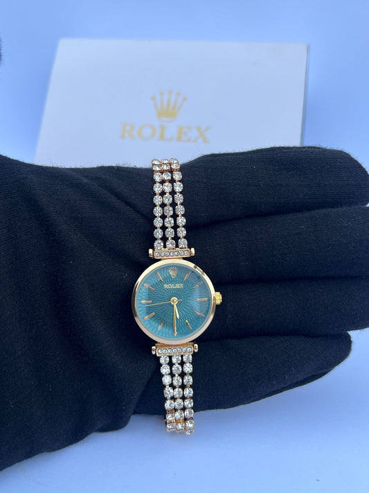 Women's Bling Watch with Crystal Embellished Band - Multiple Colors