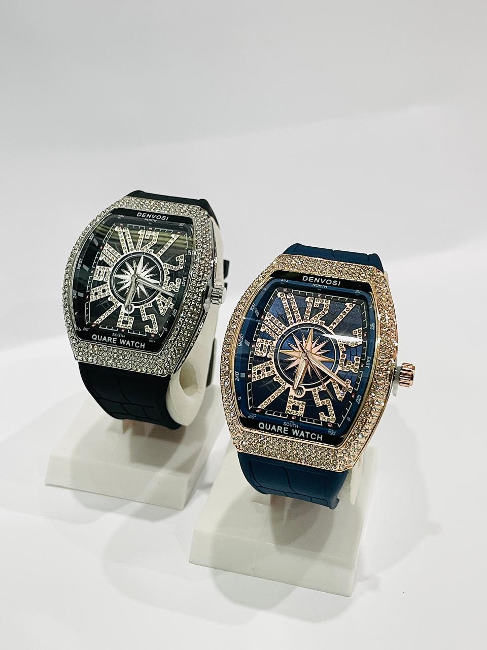 FM - Denvosi Quare Luxury Diamond Watch