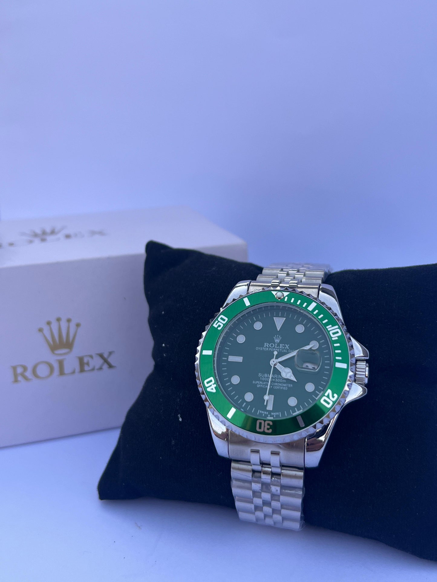 Rolex Submariner Style Watch – Green Bezel