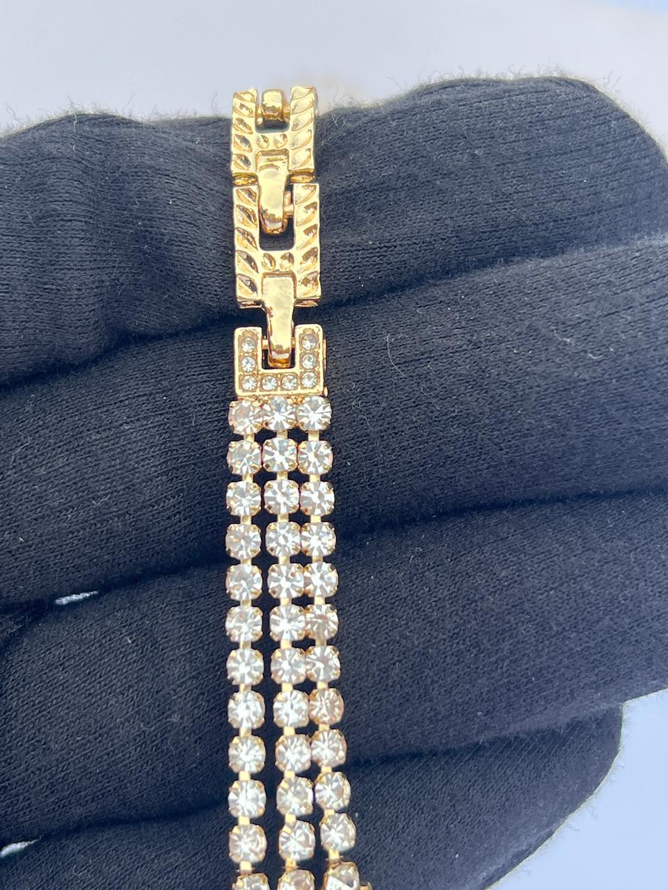 Women's Bling Watch with Crystal Embellished Band - Multiple Colors